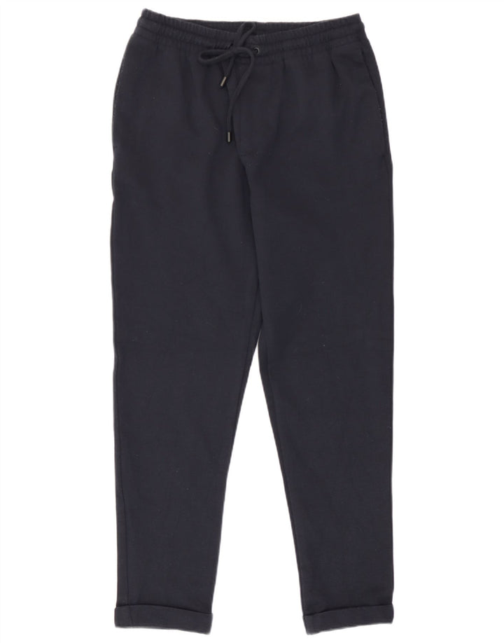 Pantaloni chino slim da uomo Zara piccoli W30 L26 blu navy