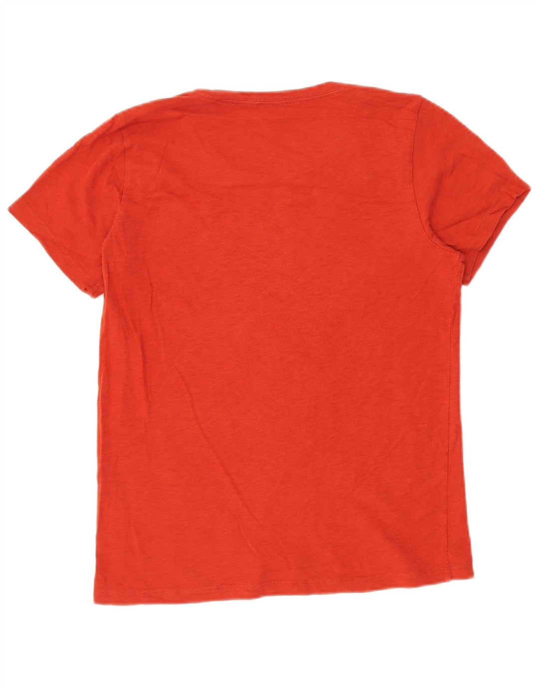 J. CREW T-shirt grafica da donna Top UK 14 cotone rosso medio