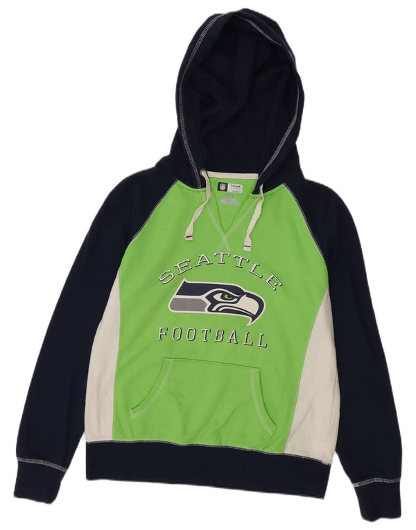 NFL TEAM APPAREL Womens Hoodie Jumper UK 14 Medium Navy Blue