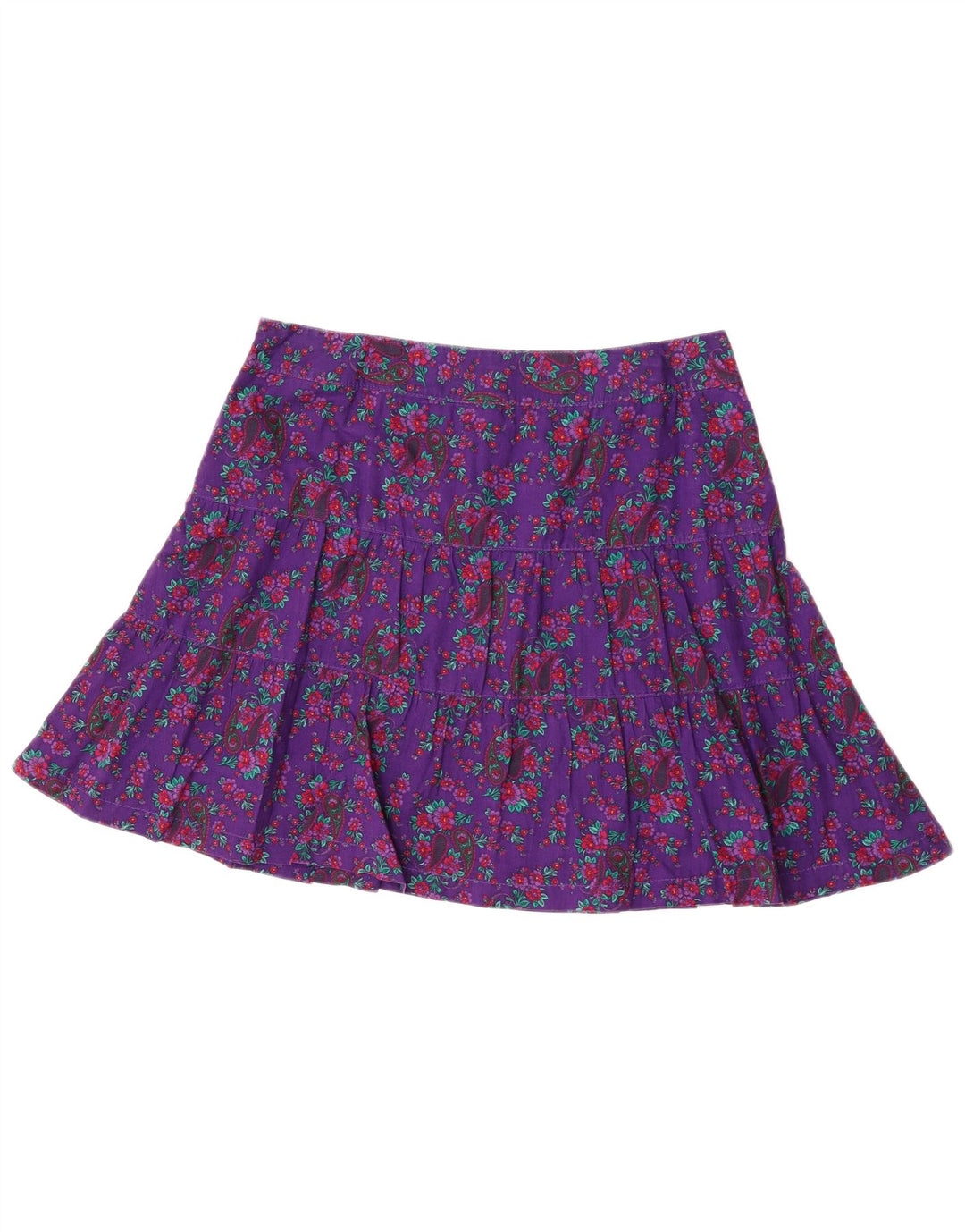 Minigonna da donna S.Oliver EU 40 Media W34 Cotone floreale viola