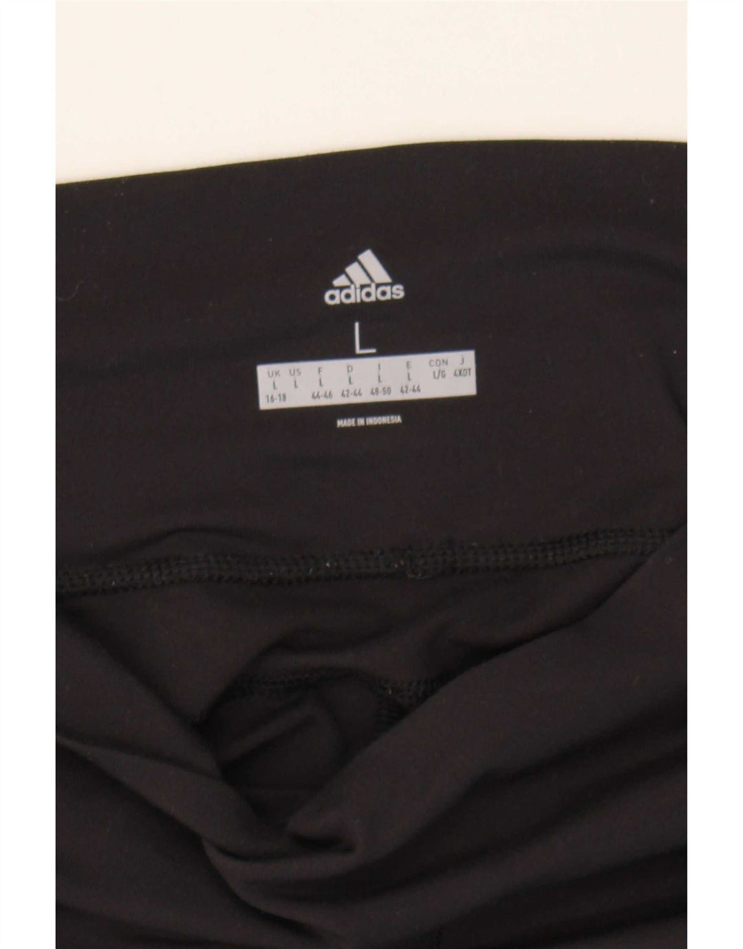 Leggings Adidas Donna UK 16/18 Large Nero
