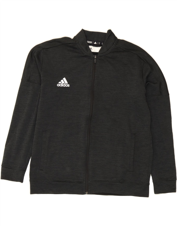 ADIDAS Womens Climalite Tracksuit Top Jacket UK 18 XL Black Polyester Vintage Adidas and Second-Hand Adidas from Messina Hembry 