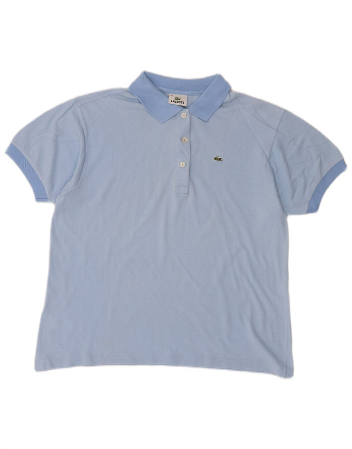 Polo da donna Lacoste taglia 42 grande in cotone blu