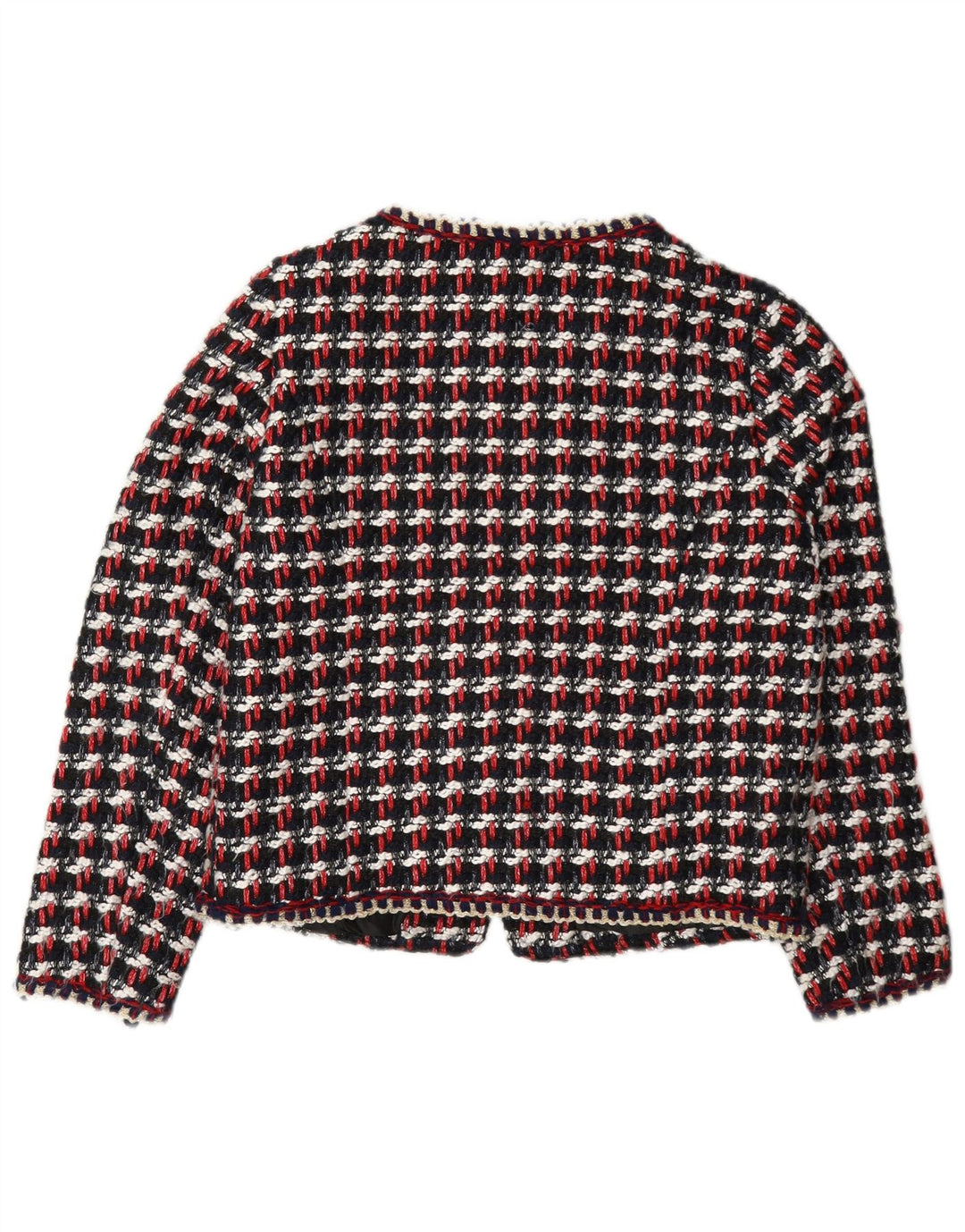Giacca blazer da donna con vestibilità regolare Zara UK 10 piccoli quadri multicolori