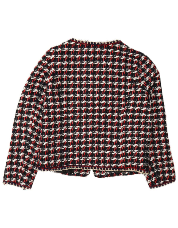 Giacca blazer da donna con vestibilità regolare Zara UK 10 piccoli quadri multicolori