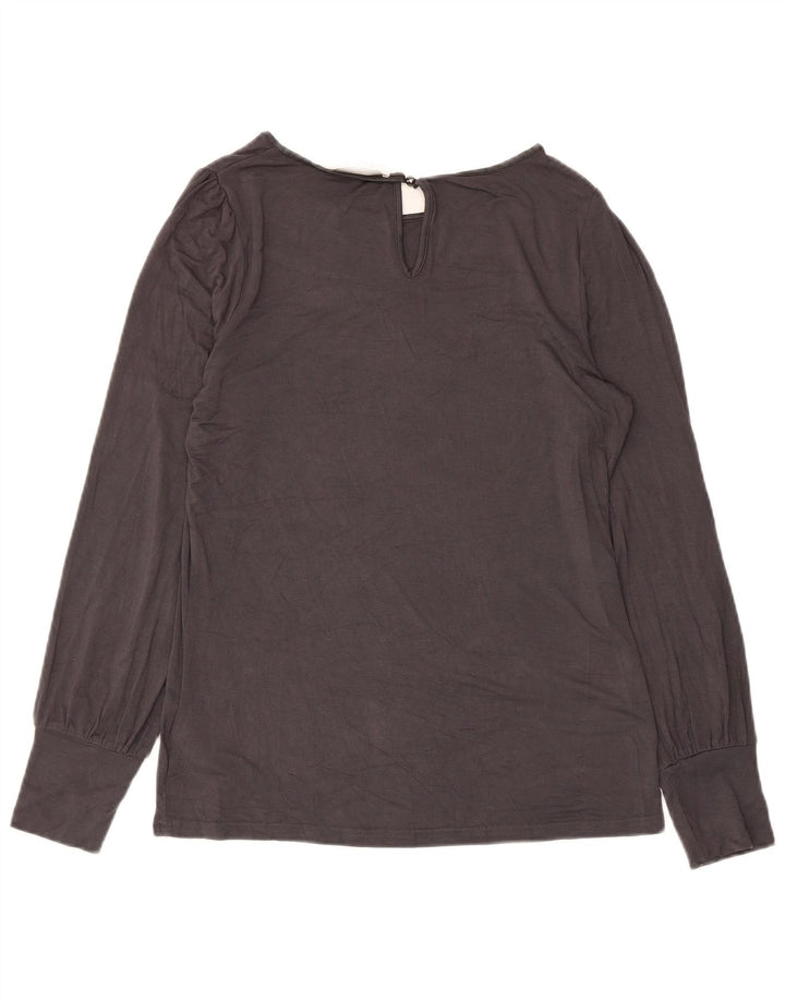Camicetta a maniche lunghe da donna Oasis UK 10 Small Viscosa grigia
