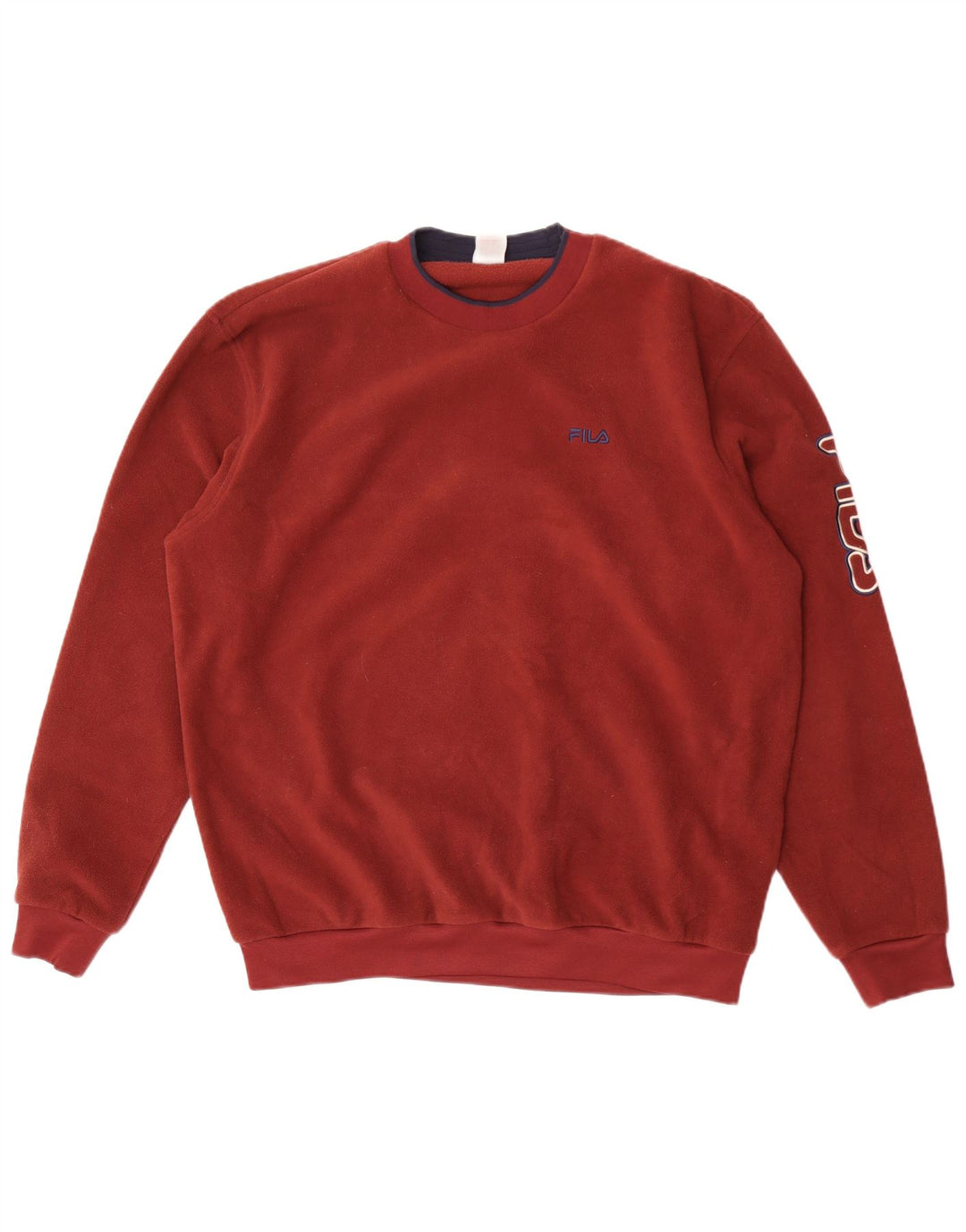 Maglione in pile grafico da uomo Fila grande poliestere marrone