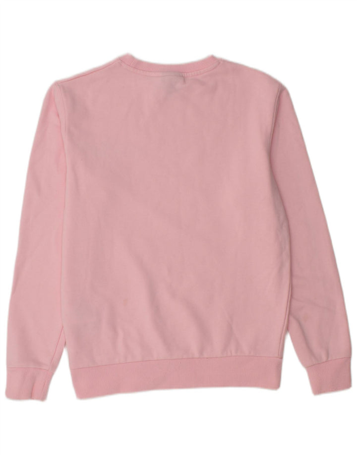 Felpa grafica da donna Ellesse Maglione UK 8 Small Cotone rosa