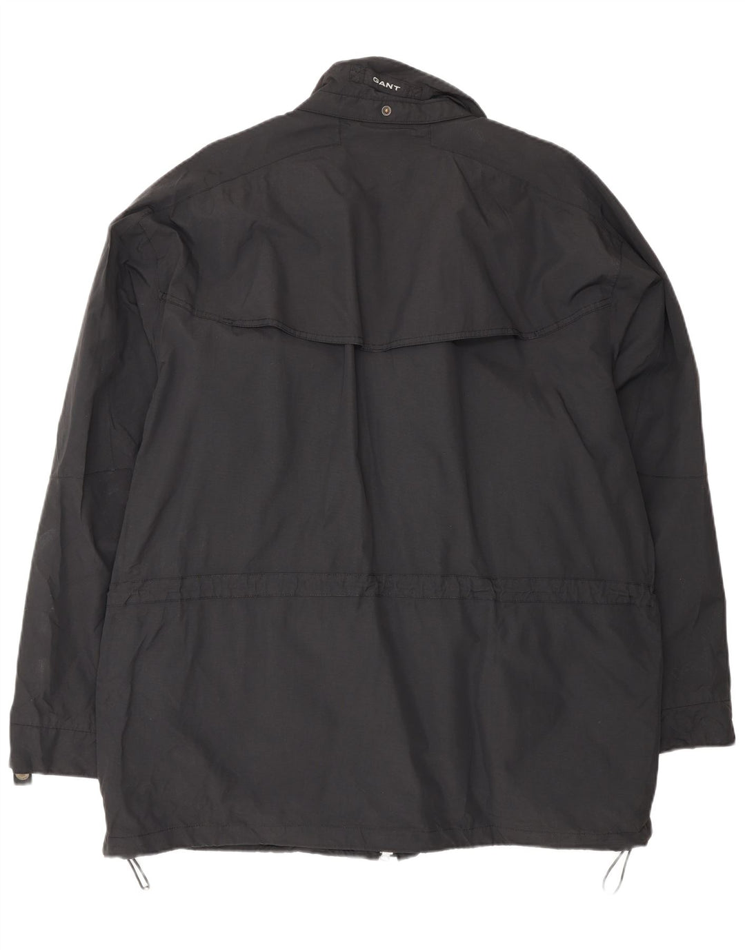 Giacca antipioggia da uomo Gant UK 40 Large in nylon blu navy