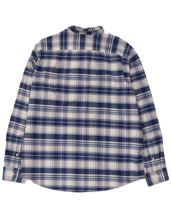 LEVI'S Camicia da uomo in flanella vestibilità standard, cotone a quadri blu grandi