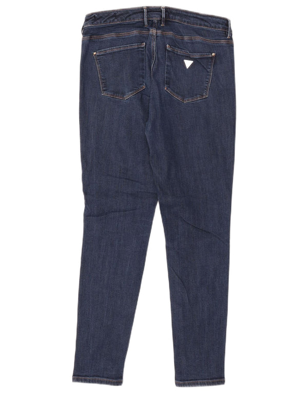 GUESS Jeans skinny Jegging da donna a vita media W30 L28 Lyocell blu navy