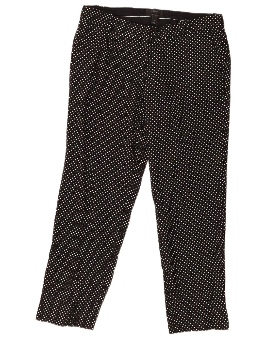 Pantaloni capri slim da donna J. CREW US 6 medi W30 L25 neri maculati