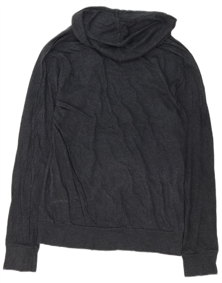 Maglione con cappuccio da uomo Lacoste taglia 4 in cotone grigio medio