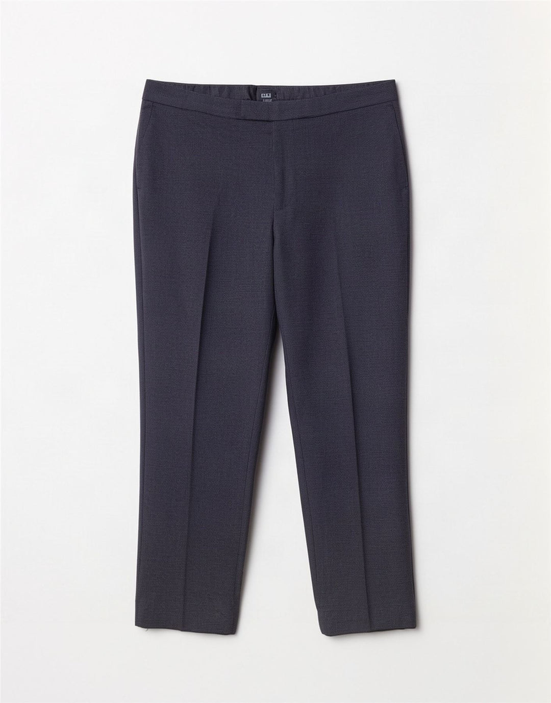 Pantaloni da abito dritti da uomo Marks & Spencer W40 L29 pied de poule blu navy