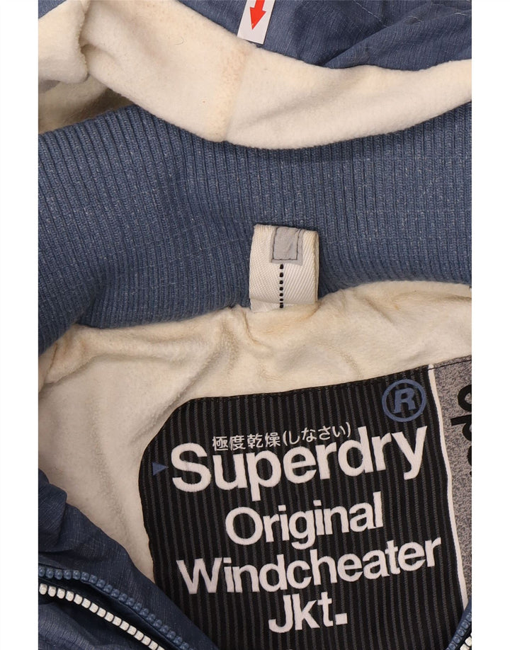 Giacca a vento grafica da donna Superdry UK 14 Blu medio