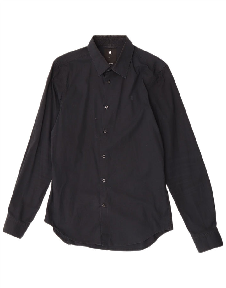 Camicia da uomo G-Star in cotone blu navy medio