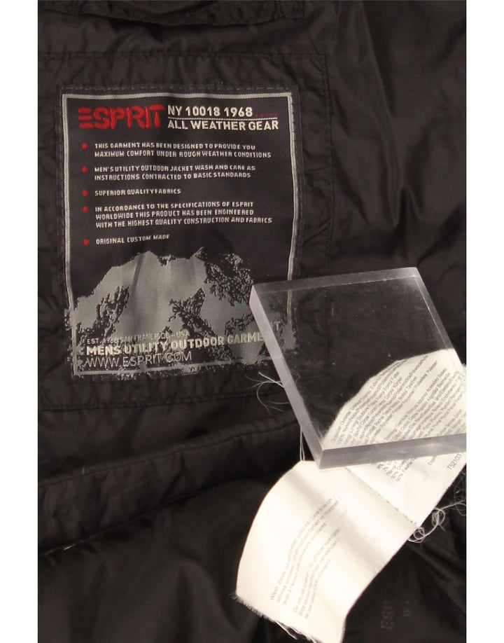 Gilet imbottito da uomo ESPRIT UK 38 medio nylon nero