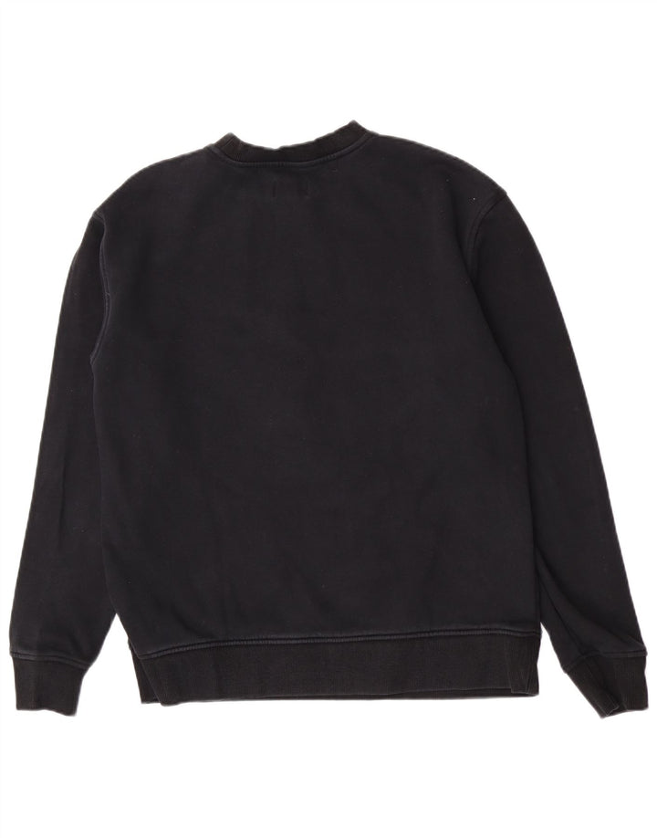 Tommy Hilfiger Donna Regular Fit Felpa Maglione Cotone Nero Medio