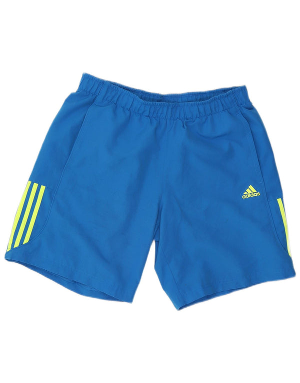Pantaloncini sportivi Adidas Climalite da uomo grandi in poliestere blu