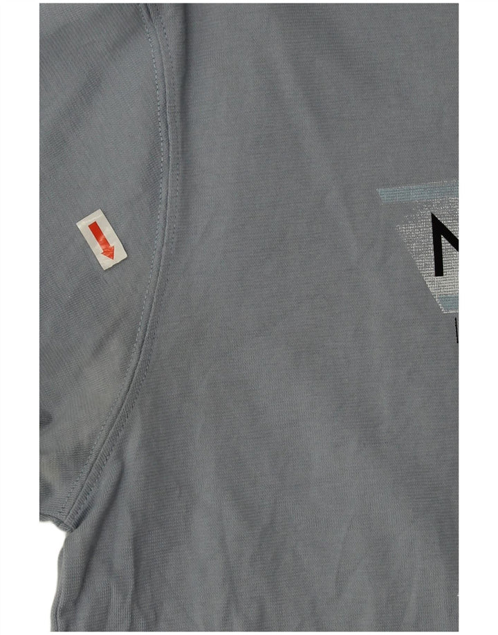 T-shirt grafica oversize Jordan da donna, taglia UK 10, piccola, in cotone grigio