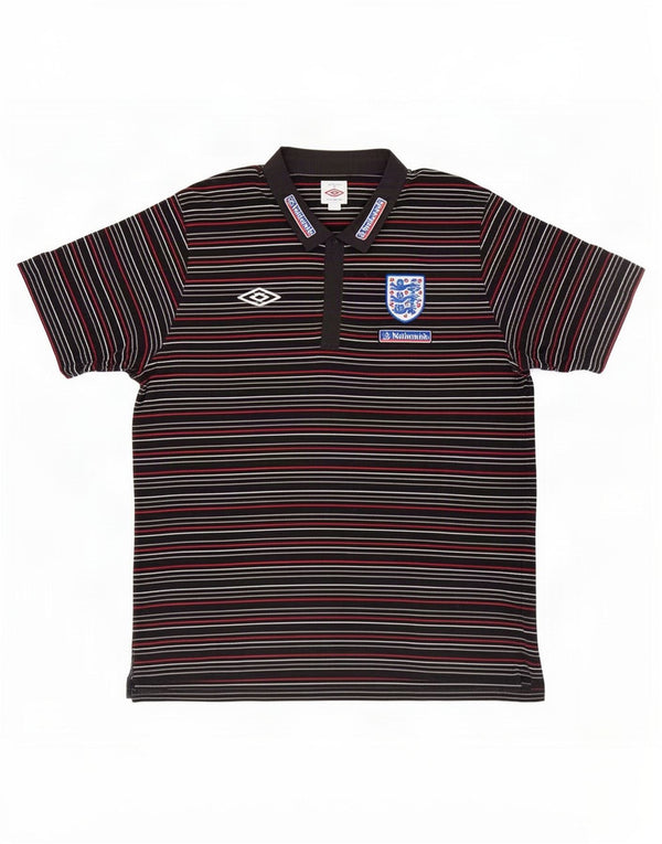 Polo grafica da uomo Umbro England 3XL cotone gessato multicolore