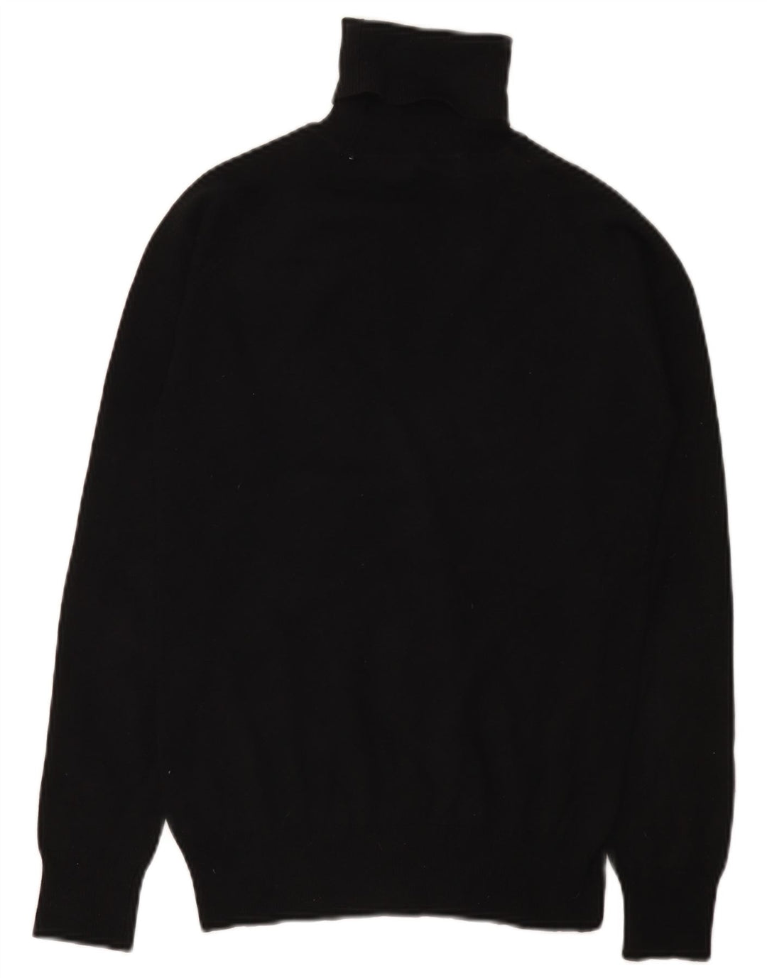 Maglione maglione a collo alto da donna Zara UK 14 grande cotone nero