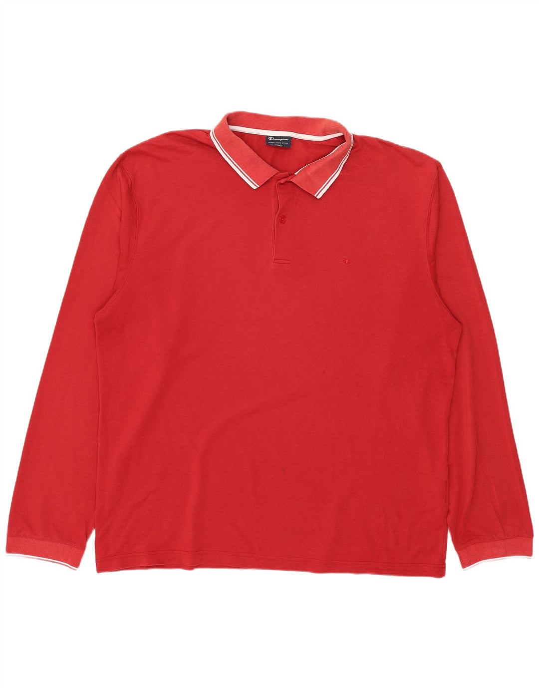 Polo a maniche lunghe da uomo Champion 2XL Rossa