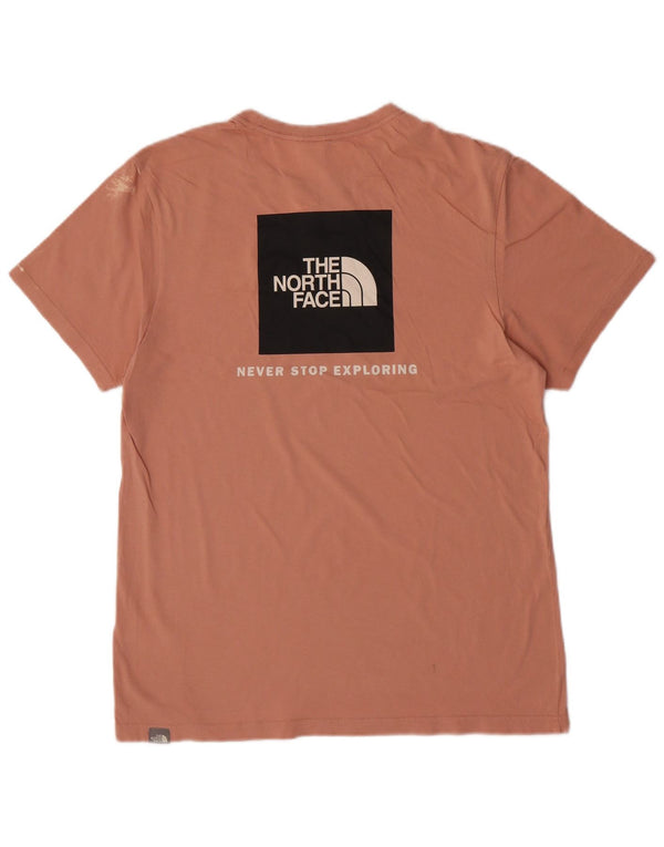 T-shirt grafica da uomo The North Face Top in cotone rosa medio