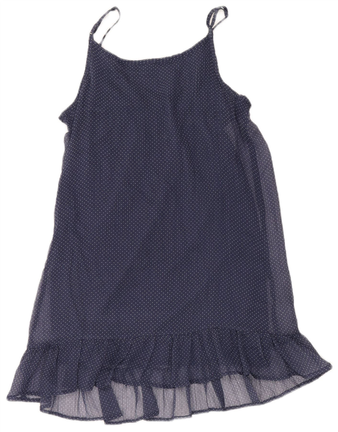 BENETTON Prendisole da donna UK 10 Piccolo poliestere maculato blu navy