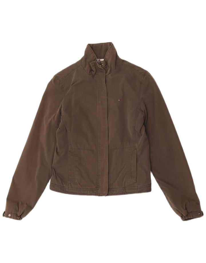 Giubbotto bomber da donna Tommy Hilfiger UK 10 piccolo poliestere grigio