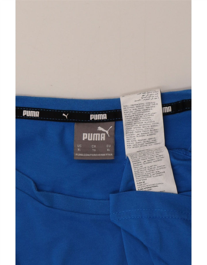 Maglietta PUMA da uomo Top XL in cotone blu