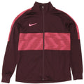 Giacca da tuta Nike Dri Fit da uomo, poliestere geometrico marrone medio medio