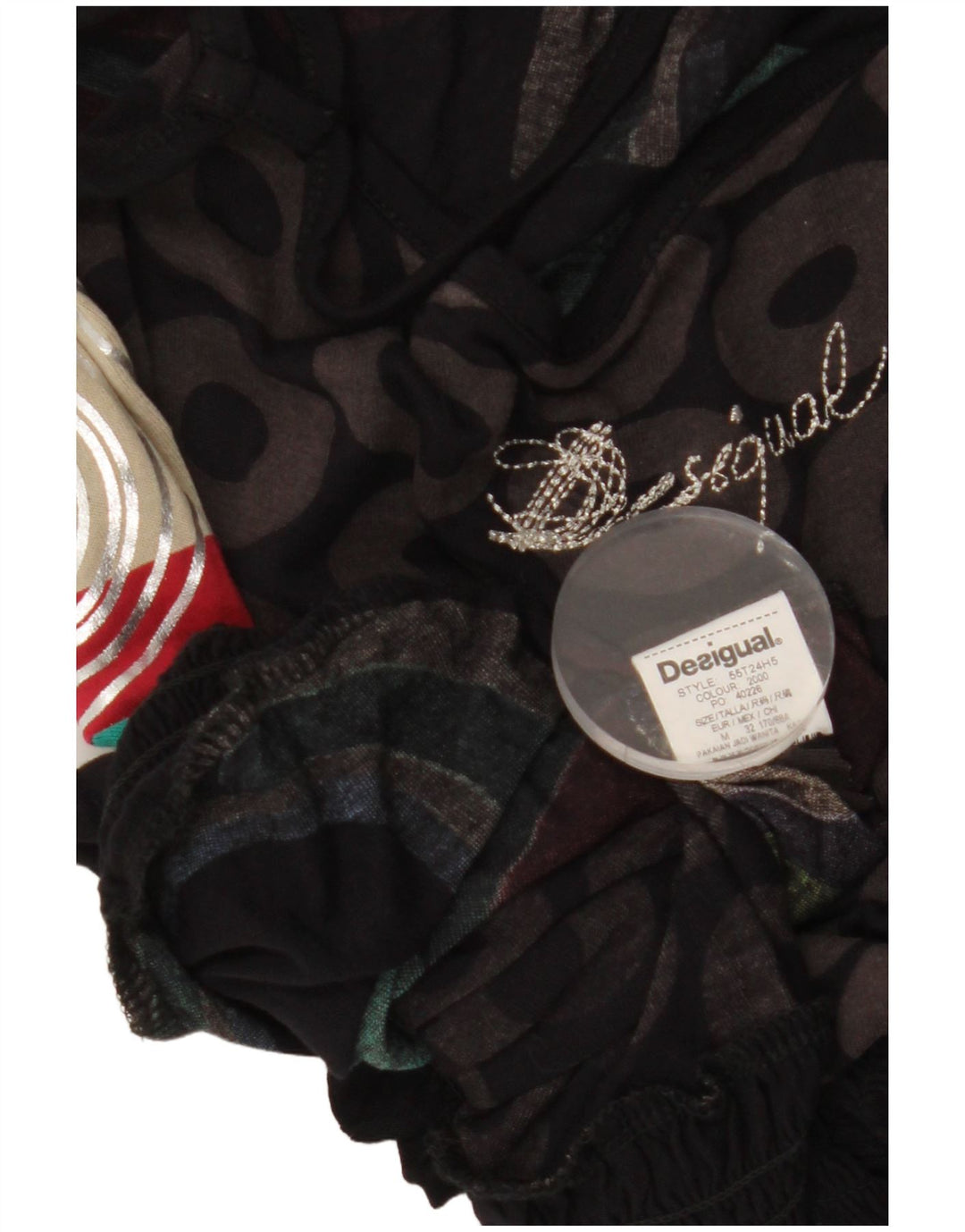 DESIGUAL Canotta da donna UK 12 Media multicolore geometrica