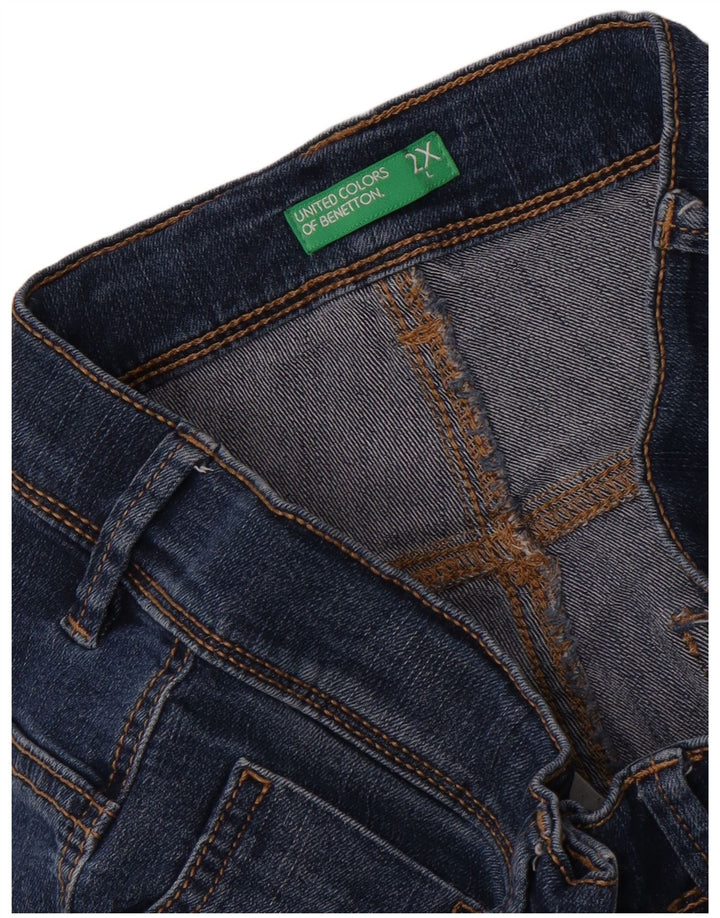 Pantaloncini di jeans da ragazzo Benetton 15-16 anni 2XL W30 Blu