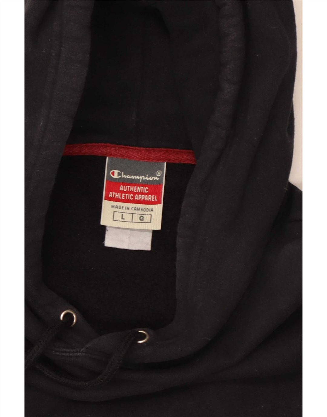 Maglione con cappuccio da uomo Champion Large Nero
