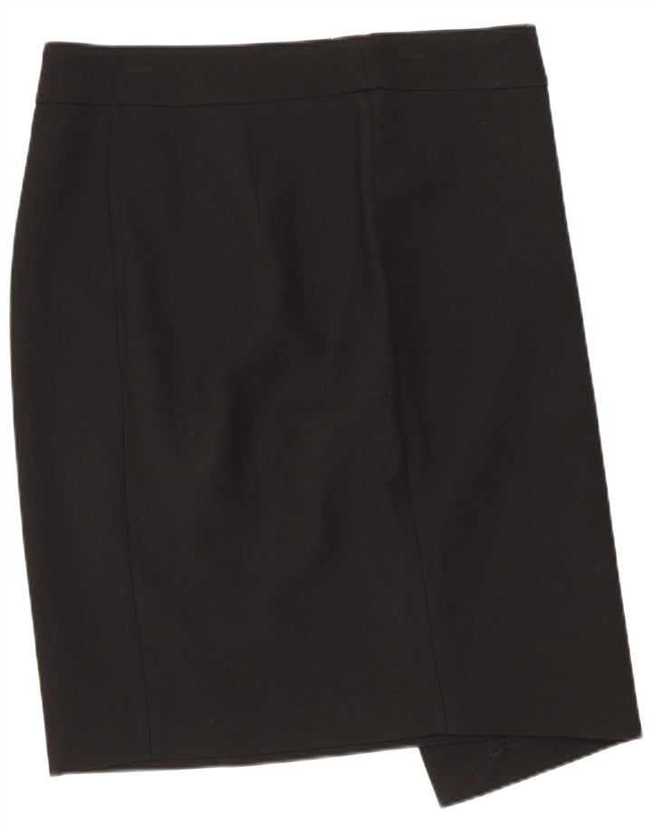 Gonna a tubino da donna ZARA grande W32 nera in poliestere