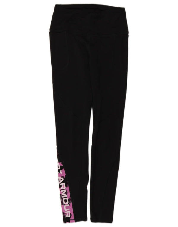 Leggings grafici Under Armour da donna Cold Gear UK 4 XS nero mimetico