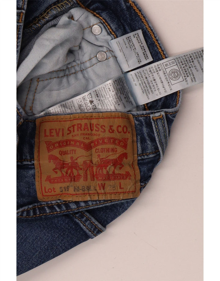 Jeans skinny Levi's 519 da donna W28 L29 cotone blu