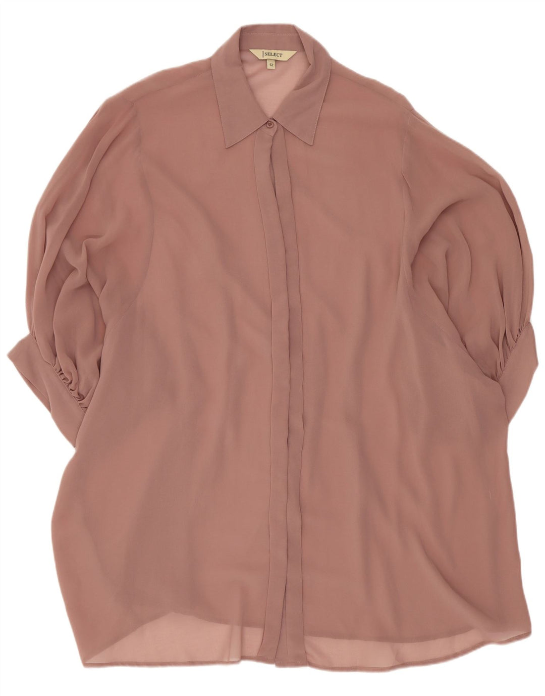 Camicetta vintage da donna a maniche corte IT 52 2XL Rosa
