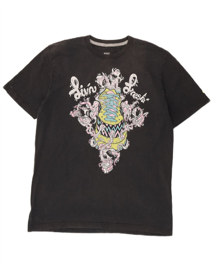 T-shirt grafica Nike da uomo con vestibilità standard, taglia grande, nera