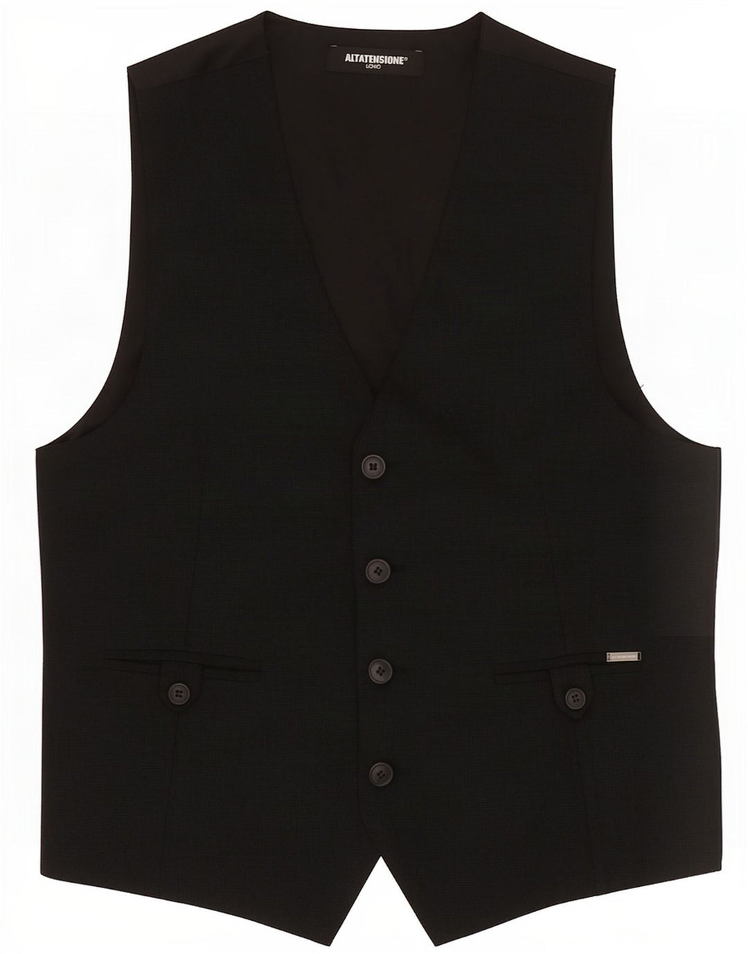 Gilet Uomo Altatensione Medio Cotone Nero