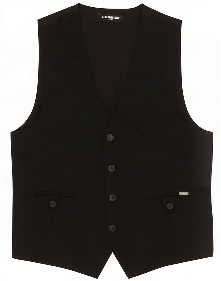 Gilet Uomo Altatensione Medio Cotone Nero