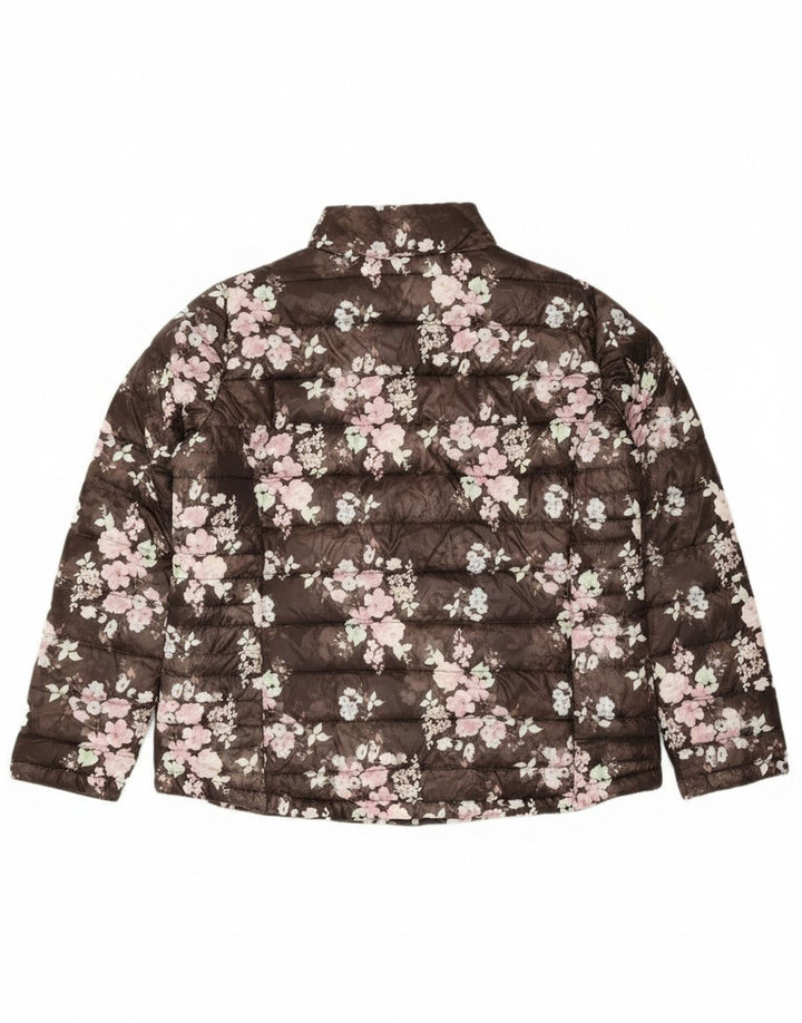 JANINA Giubbotto Imbottito Donna IT 46 Large Marrone Floreale