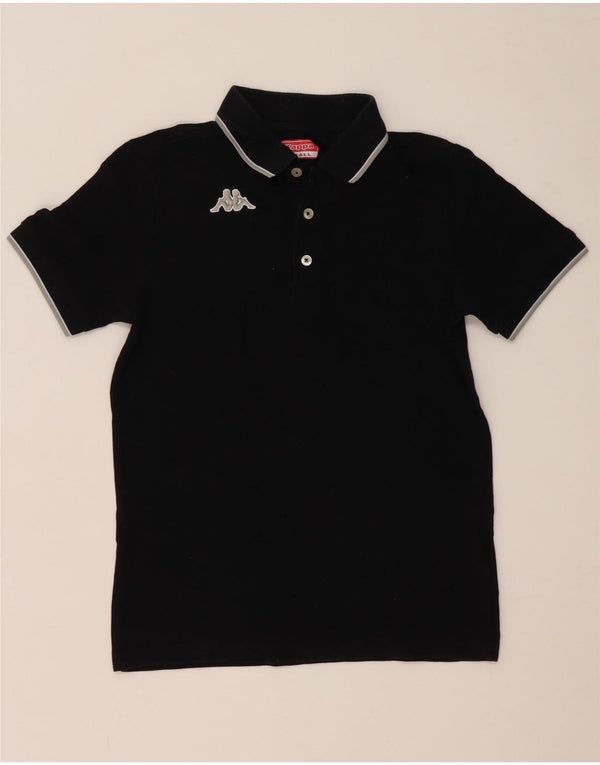 Polo Kappa Uomo Small Nera in Cotone