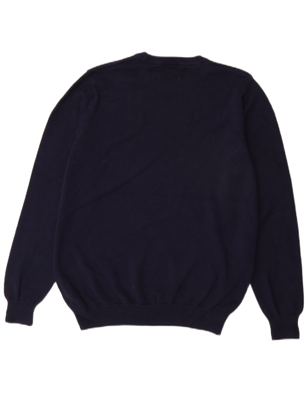 Maglione maglione girocollo da uomo Marks & Spencer grande cotone blu navy