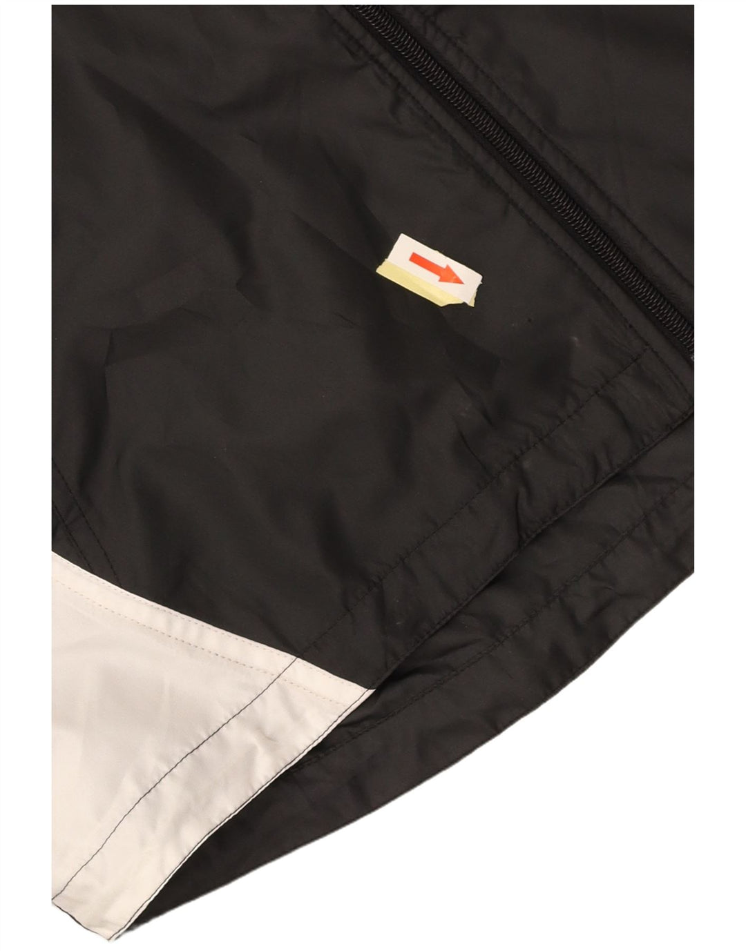 Giacca da tuta da uomo ASICS XL nera in microfibra color block