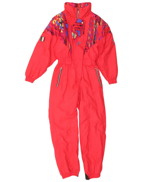 Tuta da sci da donna Fila IT 44 Medium Red Colourblock