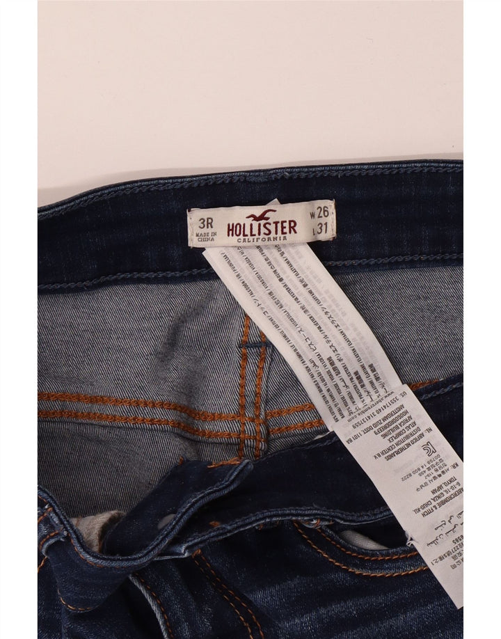 Jeans skinny effetto consumato HOLLISTER da donna US 3 XS W26 L31 cotone blu