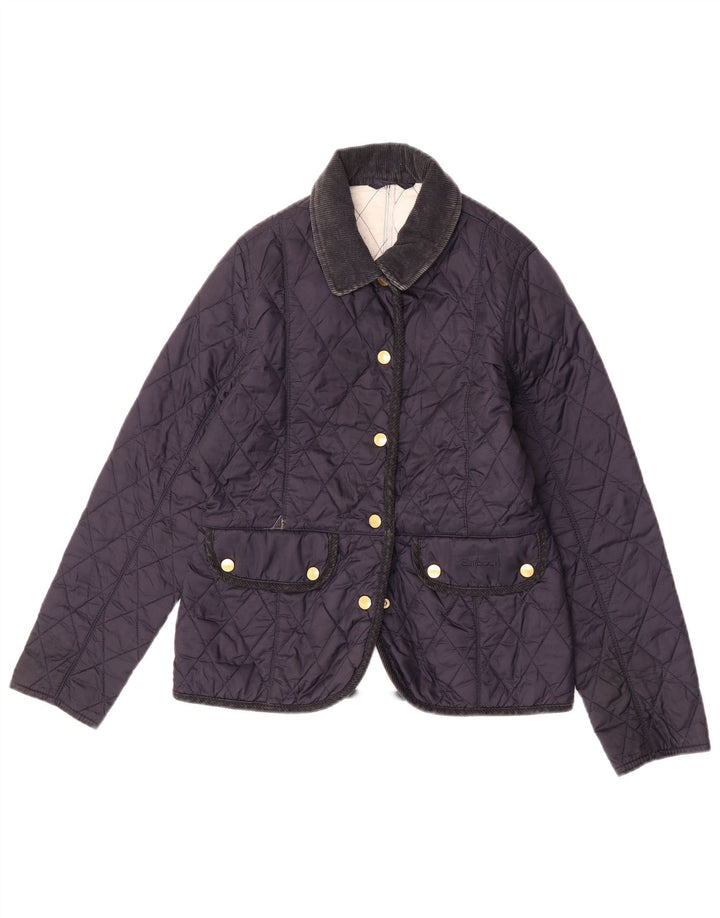 Giacca trapuntata per ragazze Barbour 10-11 anni grande in poliammide blu navy
