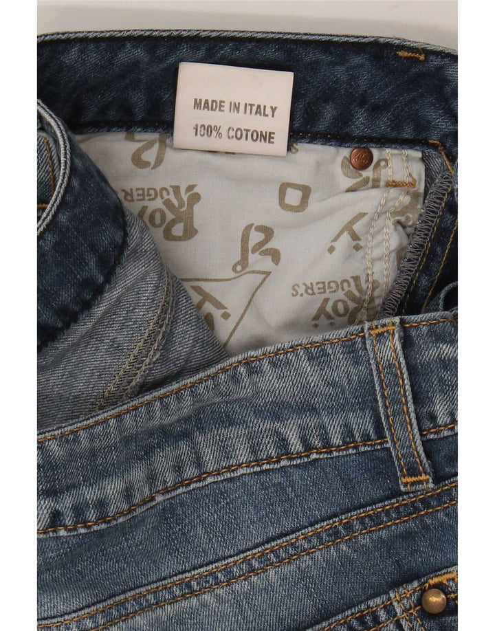 Jeans dritti da donna Roy Rogers W28 L33 cotone blu